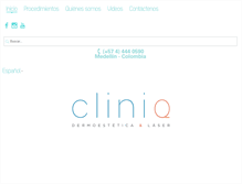 Tablet Screenshot of cliniq.com.co